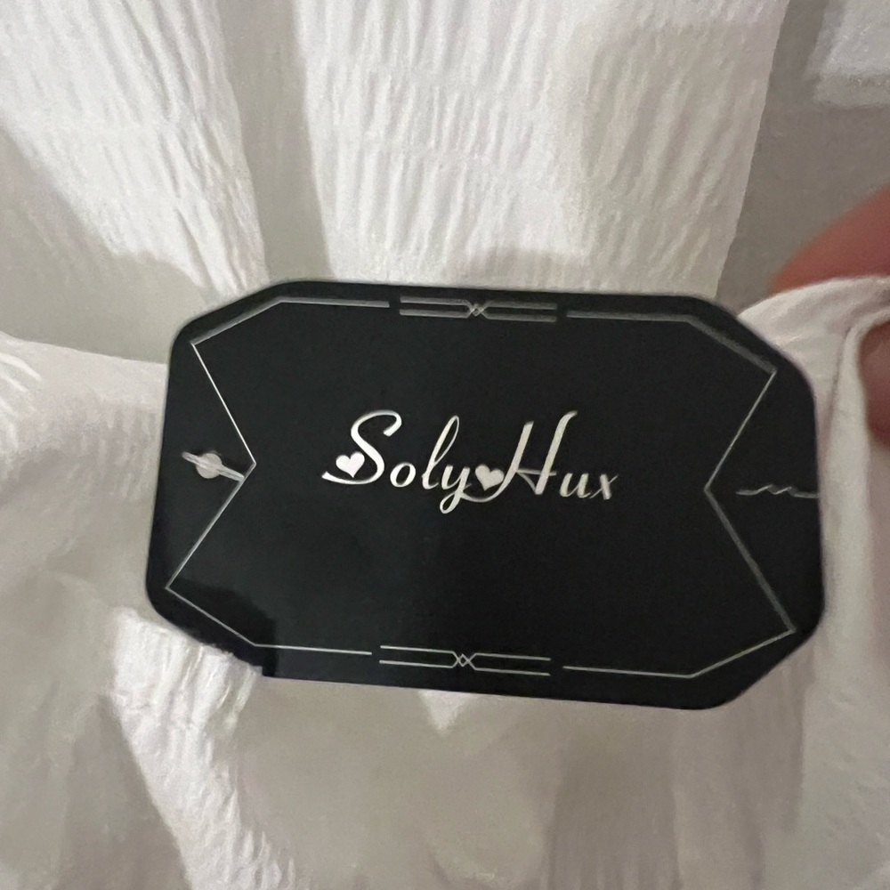 Women's size MEDIUM, WHITE day dress by Soly Hux. NEW WITH TAGS! - Picture 8 of 12
